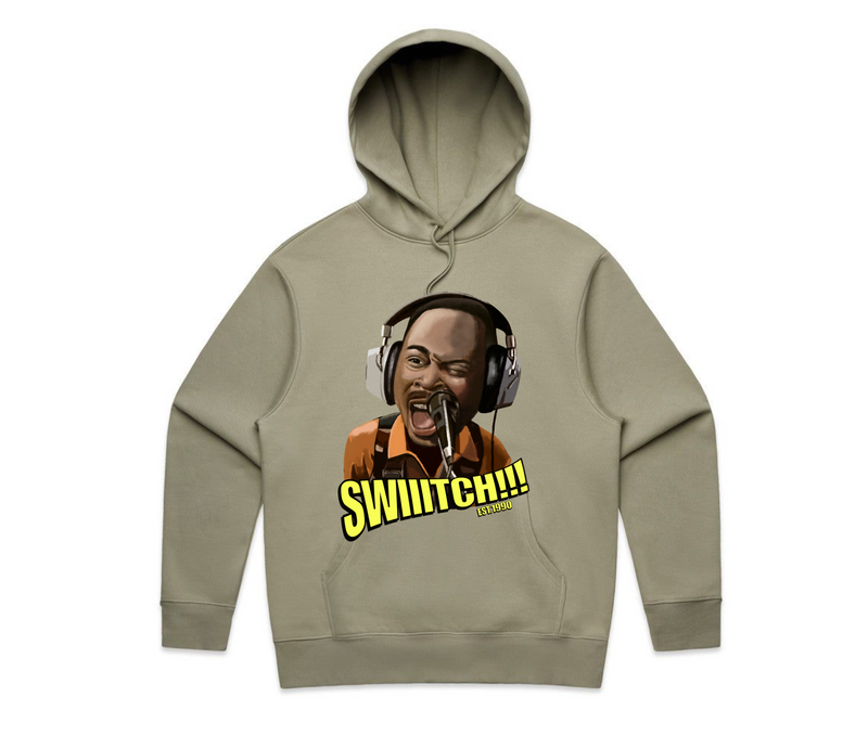 🔥 THE HOUSE PARTY COLLECTION – “SWIIITCH!!!” (DESIGN ON THE FRONT) LIMITED HOODIE!