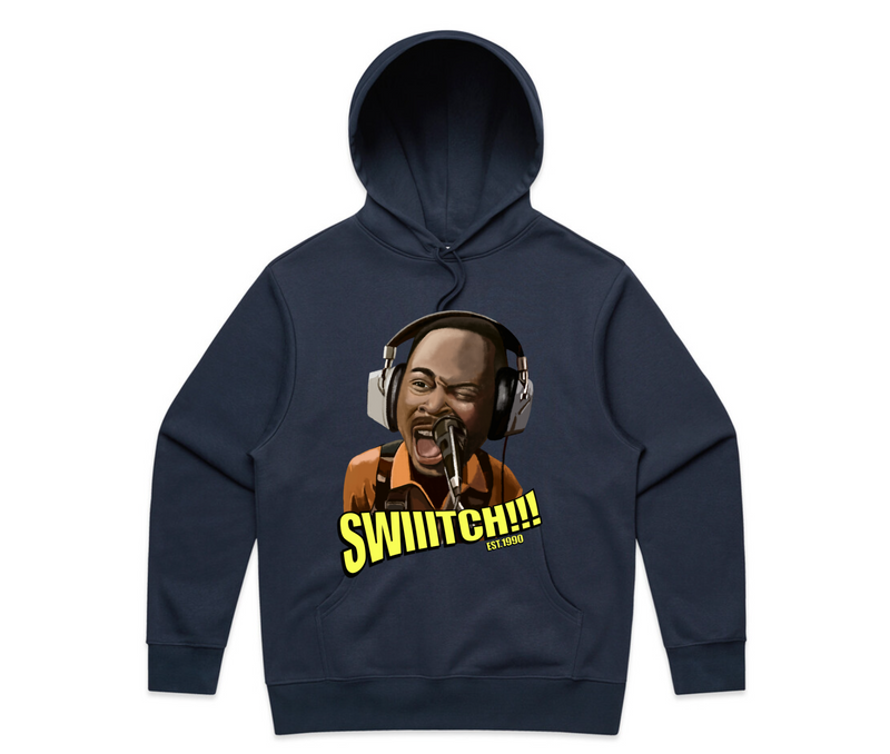 🔥 THE HOUSE PARTY COLLECTION – “SWIIITCH!!!” (DESIGN ON THE FRONT) LIMITED HOODIE!