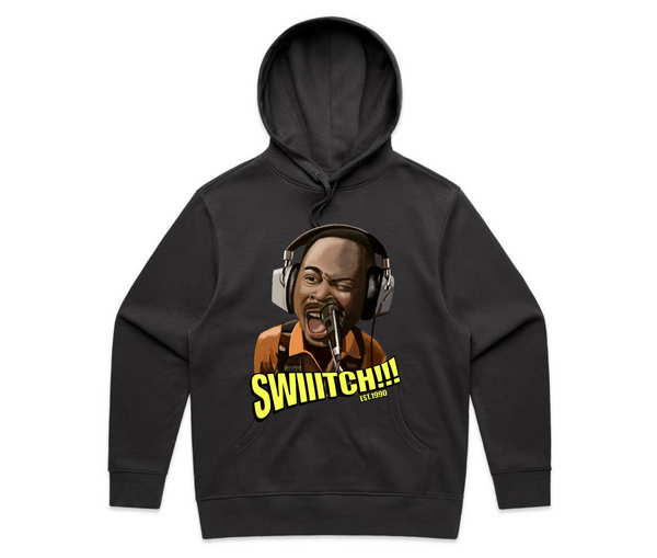 🔥 THE HOUSE PARTY COLLECTION – “SWIIITCH!!!” (DESIGN ON THE FRONT) LIMITED HOODIE!